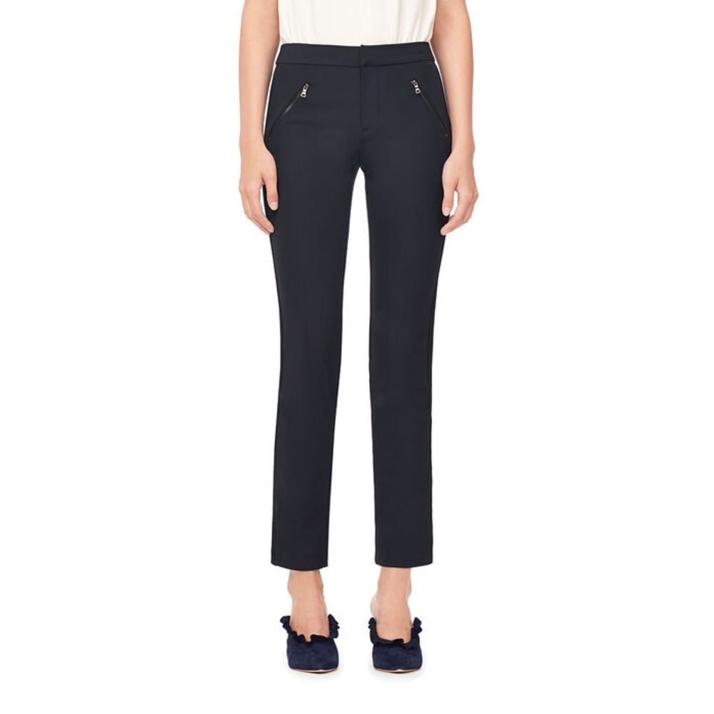 Rebecca Taylor Ava Pant, Black Skinny Leg Trousers, Work Slacks, Women's Size 2